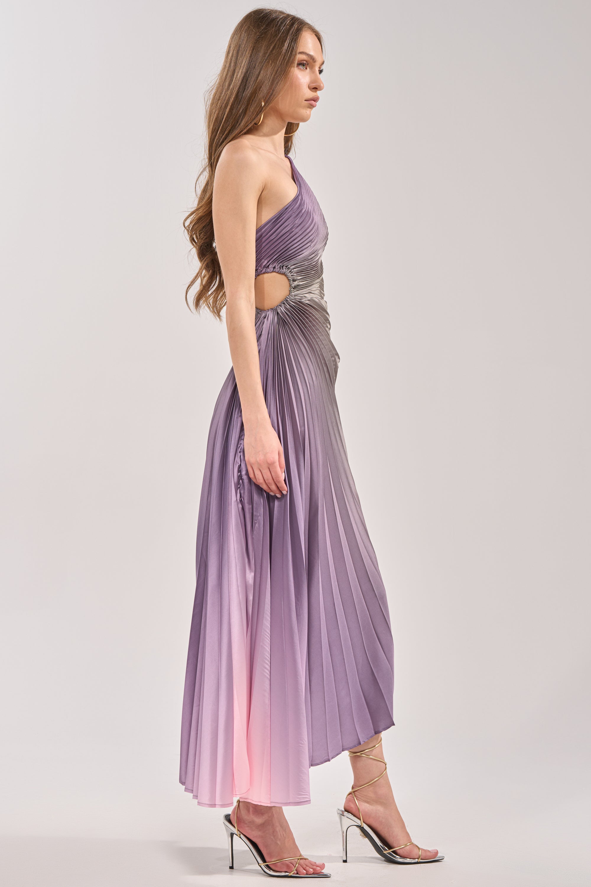 akira purple dress Vibrant Pleated Glamour Purple Dress by Akira