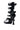 AZALEA WANG MACAW BLACK EMBELLISHED GLADIATOR STILETTO SANDAL