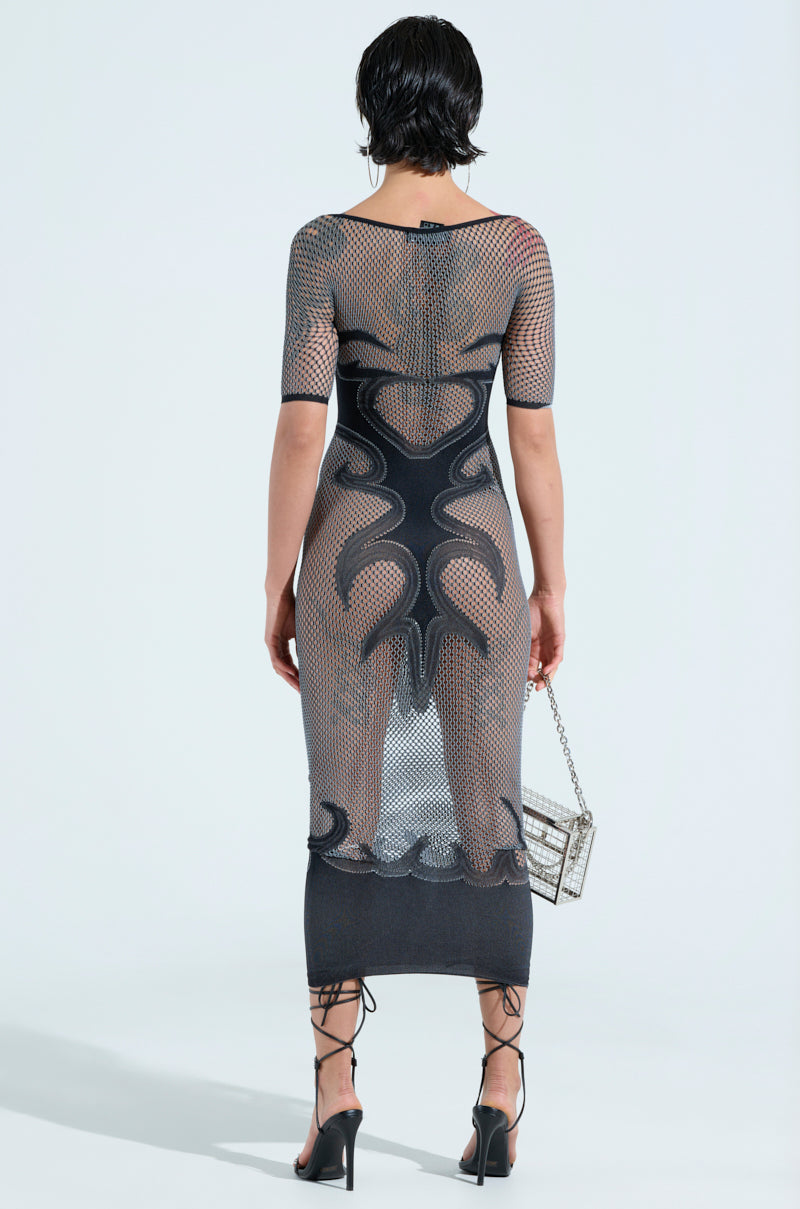 SEXY AS HELL MESH MIDI DRESS – AKIRA - Main Image
