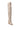 A single MONTAGE BEIGE STILETTO BOOT with a pointed toe and sculpted heel stands against a white background, showcasing its stylish, modern slouched design.