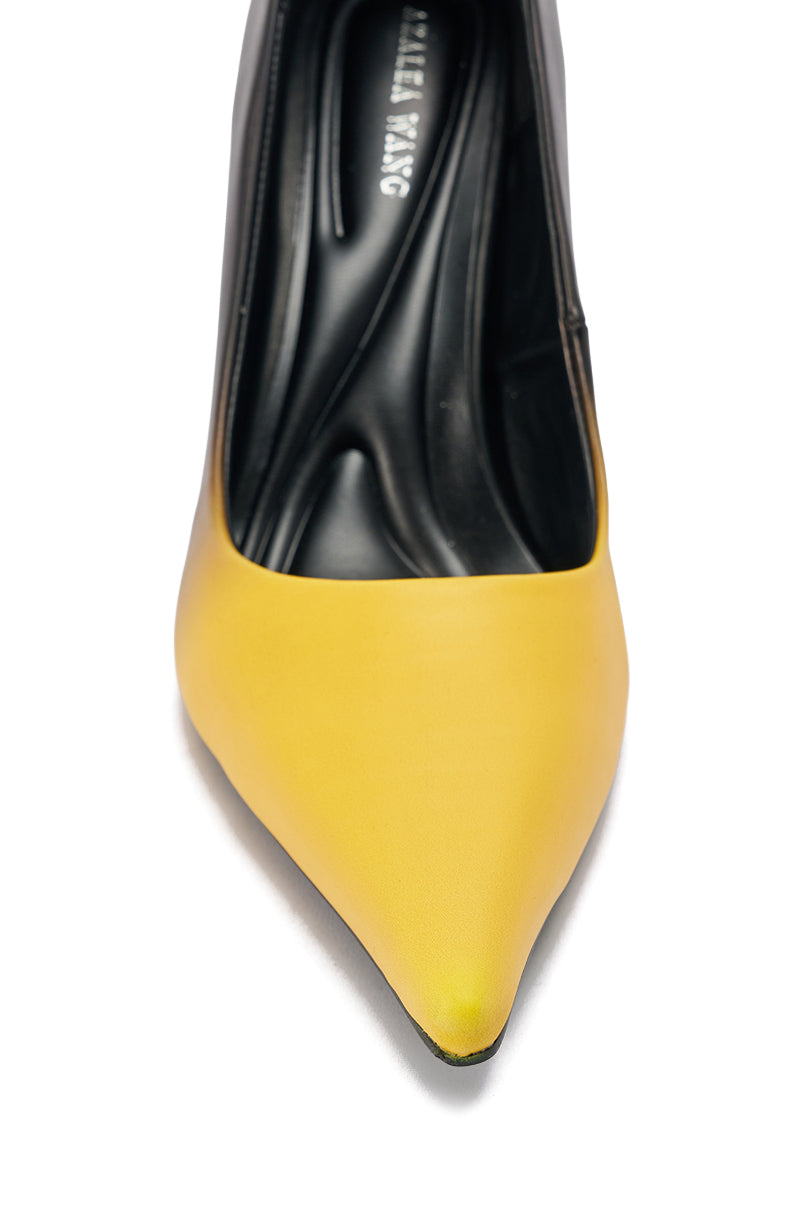 AZALEA WANG YELLOW OMBRE EFFECT STILETTO PUMP – AKIRA