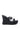 The AZALEA WANG MORITZ BLACK SPIKEY WEDGE SANDAL features two buckle straps, a platform sole with small round studs, black spike detailing, an open toe, and an edgy modern design.
