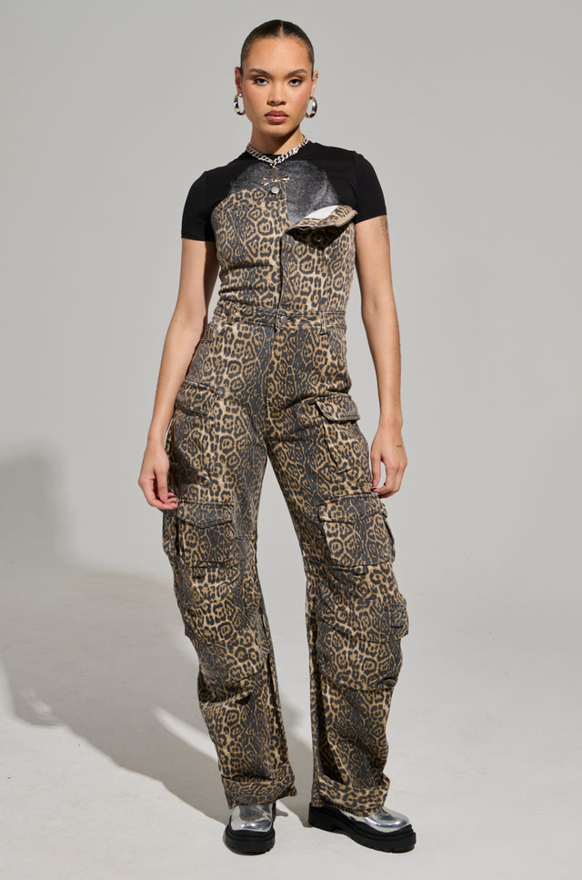 FIERCE ENERGY ONLY LEOPARD JUMPSUIT – AKIRA
