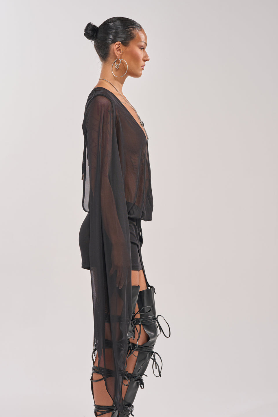 SHEER AFFECTION MESH MINI DRESS – AKIRA