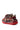 The AZALEA WANG NAMIDA BURGUNDY SNEAKER is a rugged, streetwear-inspired shoe with tan, brown, and red panels, chunky red platform sole, black and red laces, and reinforced heel—displayed from the back and side on white.