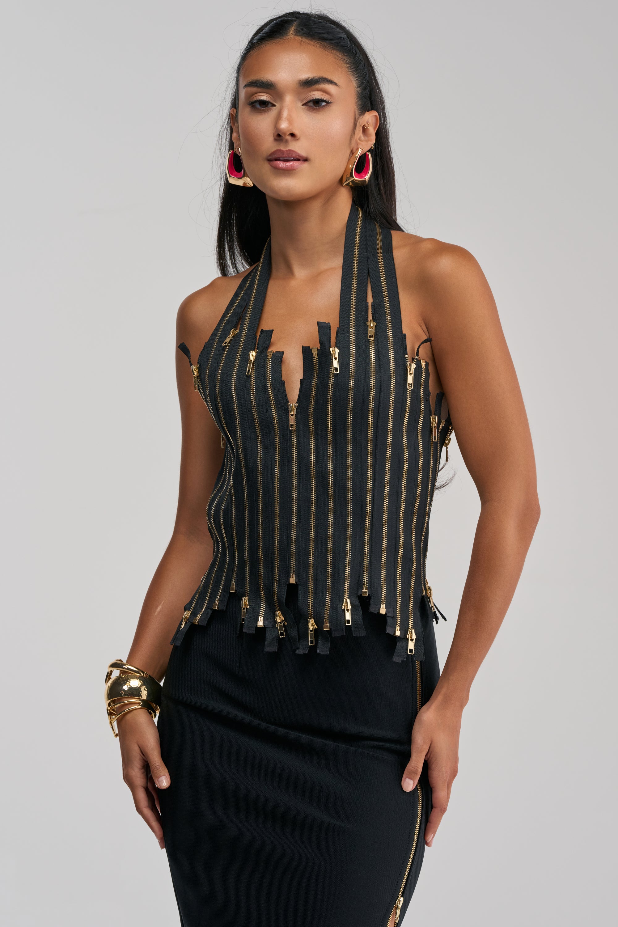 YOU REALLY THOUGHT ZIP UP CORSET