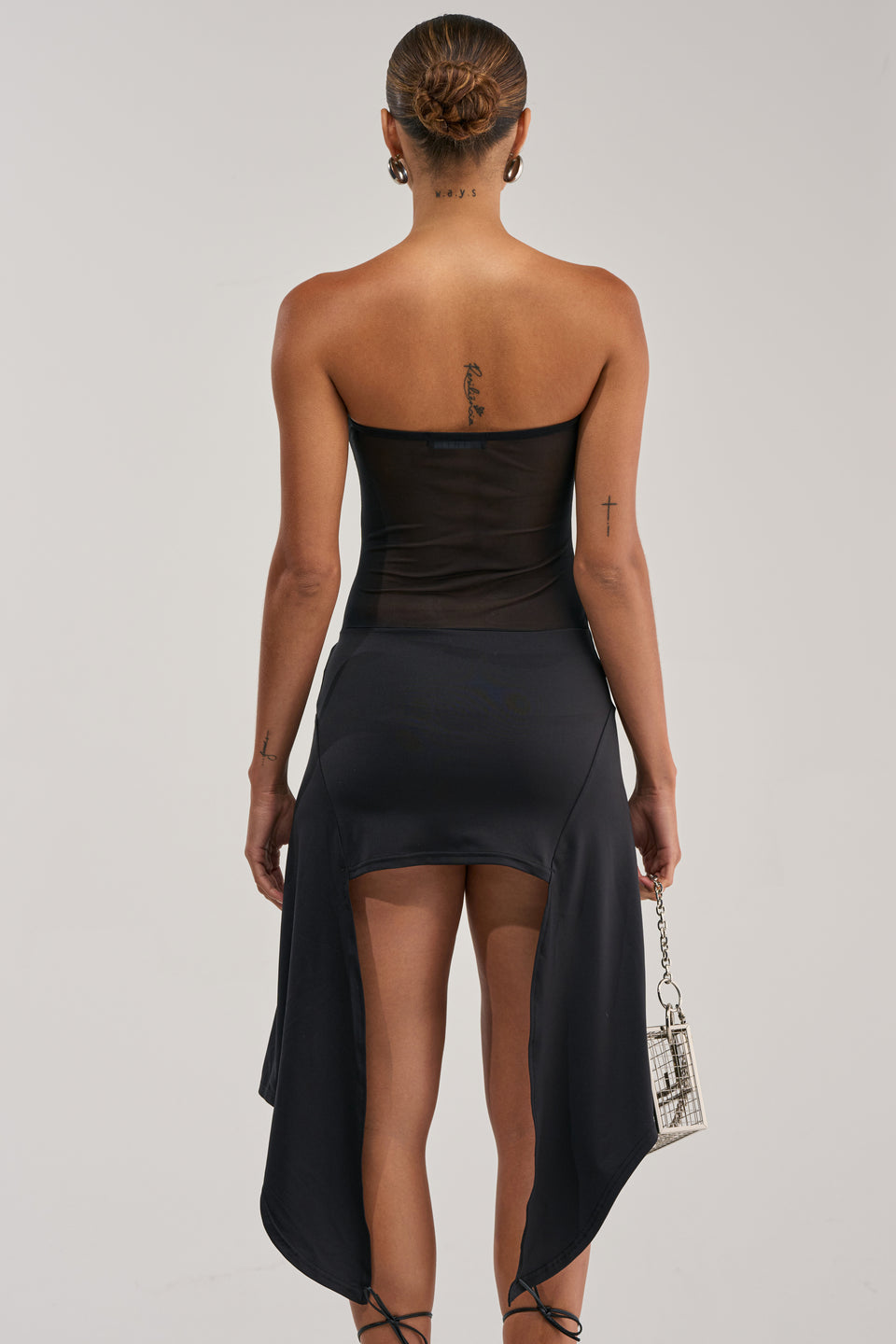 model behaviour mini dress black Model Behaviour - - Model Behaviour BLACK Scoop Back Sequin Mini Dress