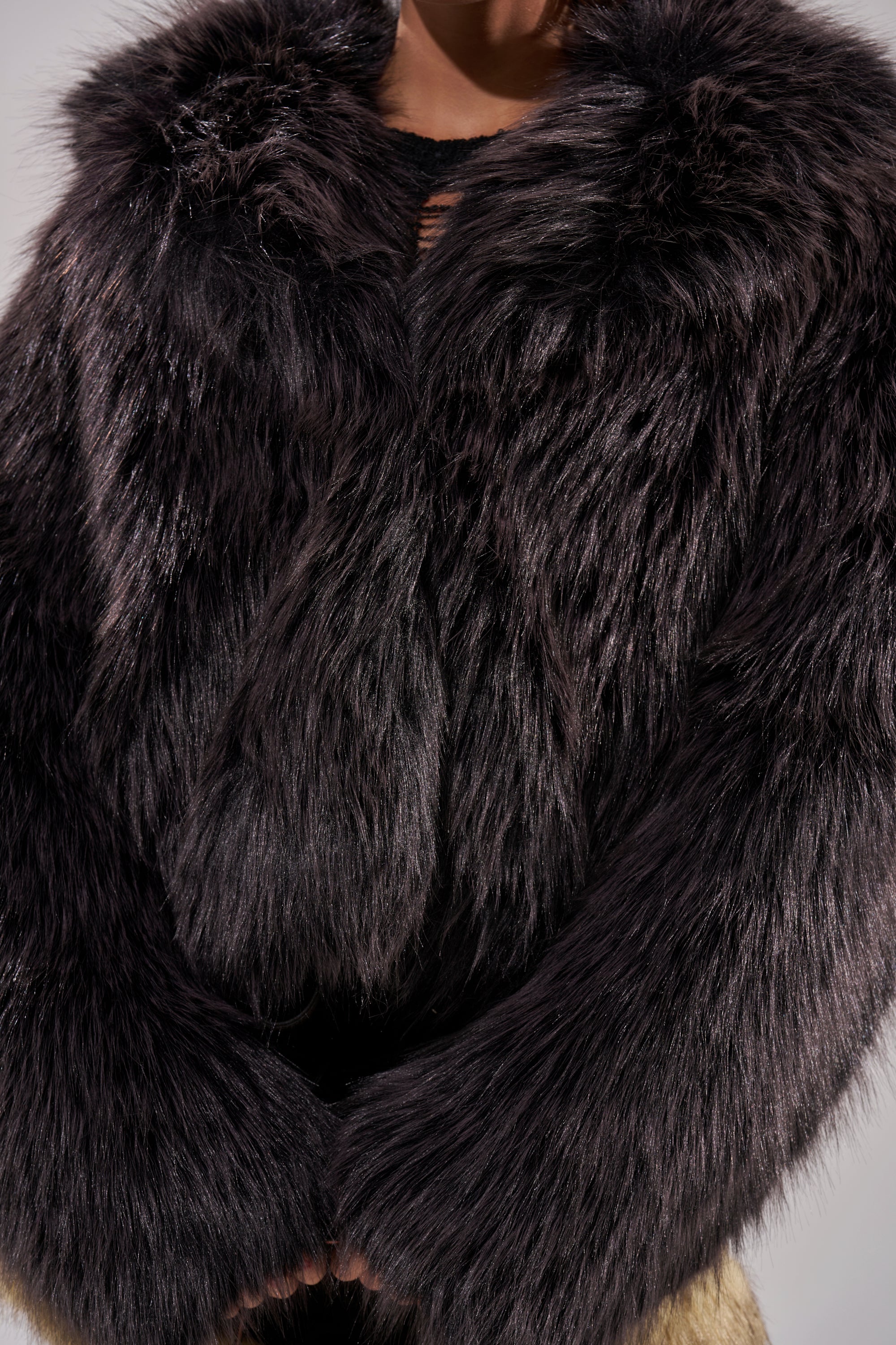 DUSK TIL DAWN FAUX FUR COAT – AKIRA