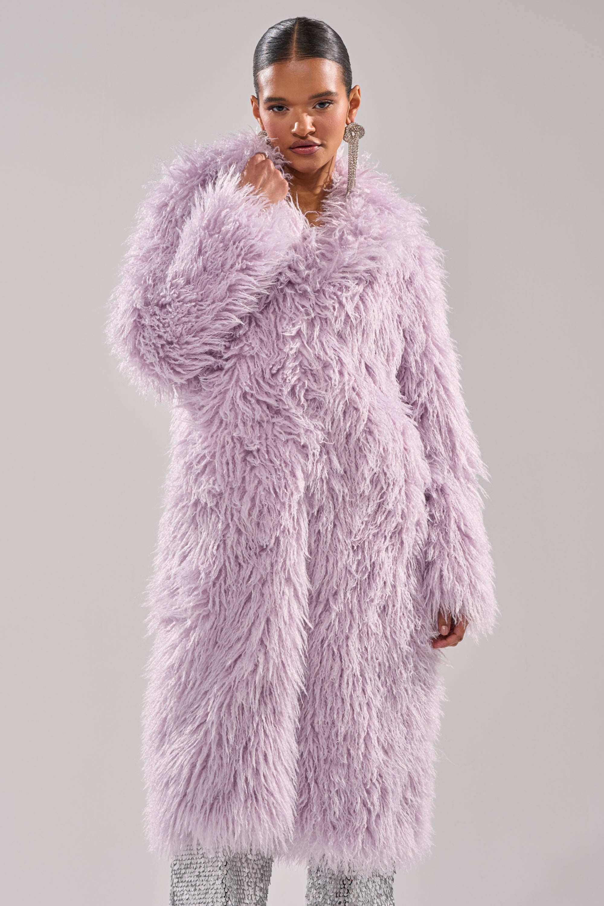 VIOLET SKIES FAUX FUR COAT – AKIRA