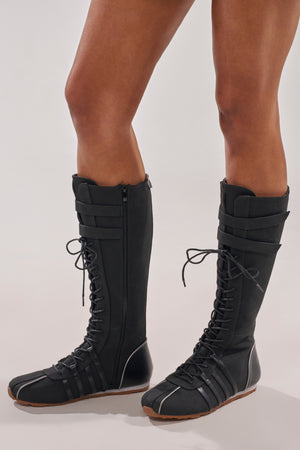 AZALEA WANG OZZY BLACK FLAT SNEAKER – AKIRA