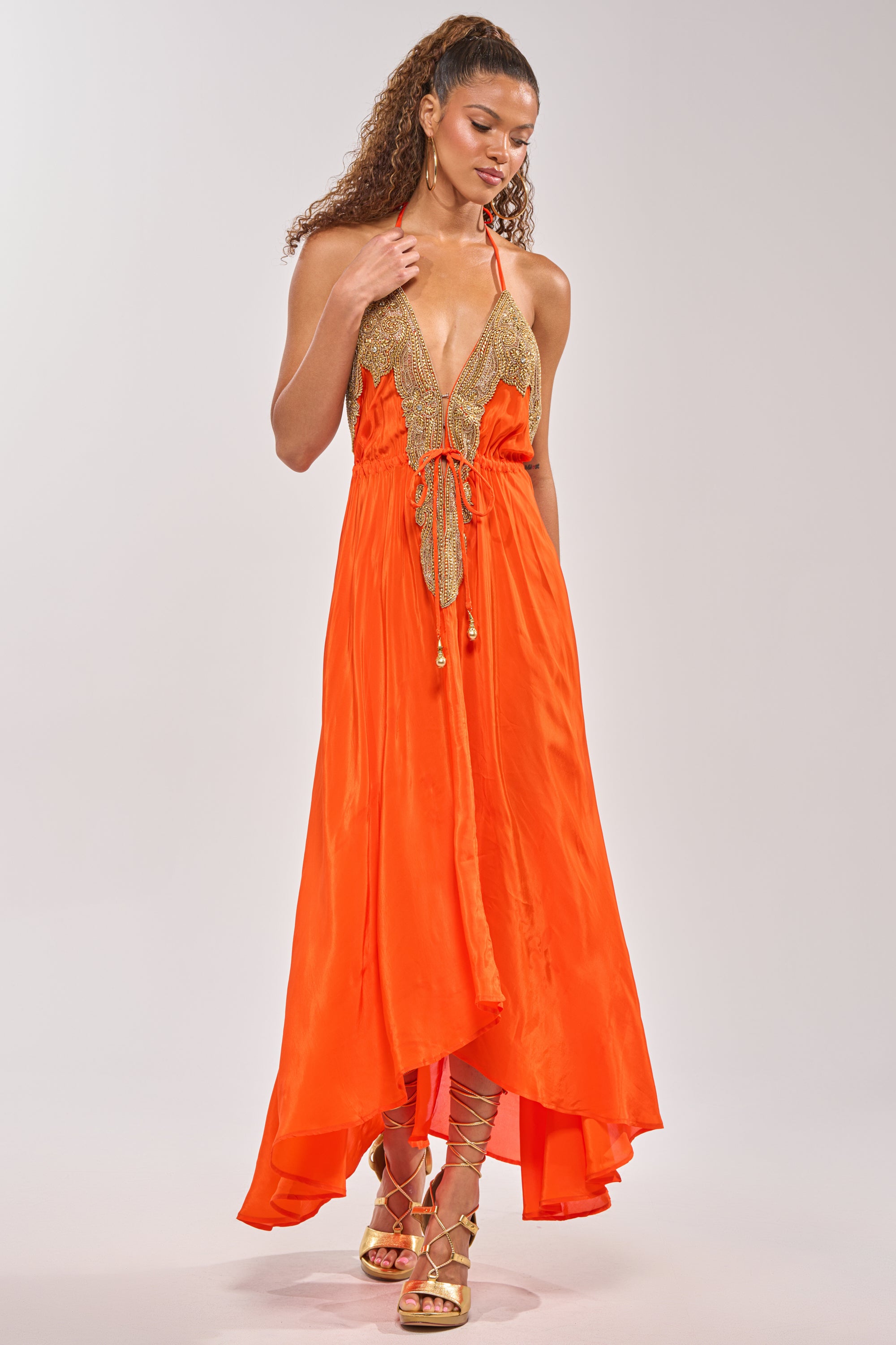 AKIRA Sorry Not Sorry Embellished Maxi Dress AKIRA Sorry Not Sorry Embellished Maxi Dress