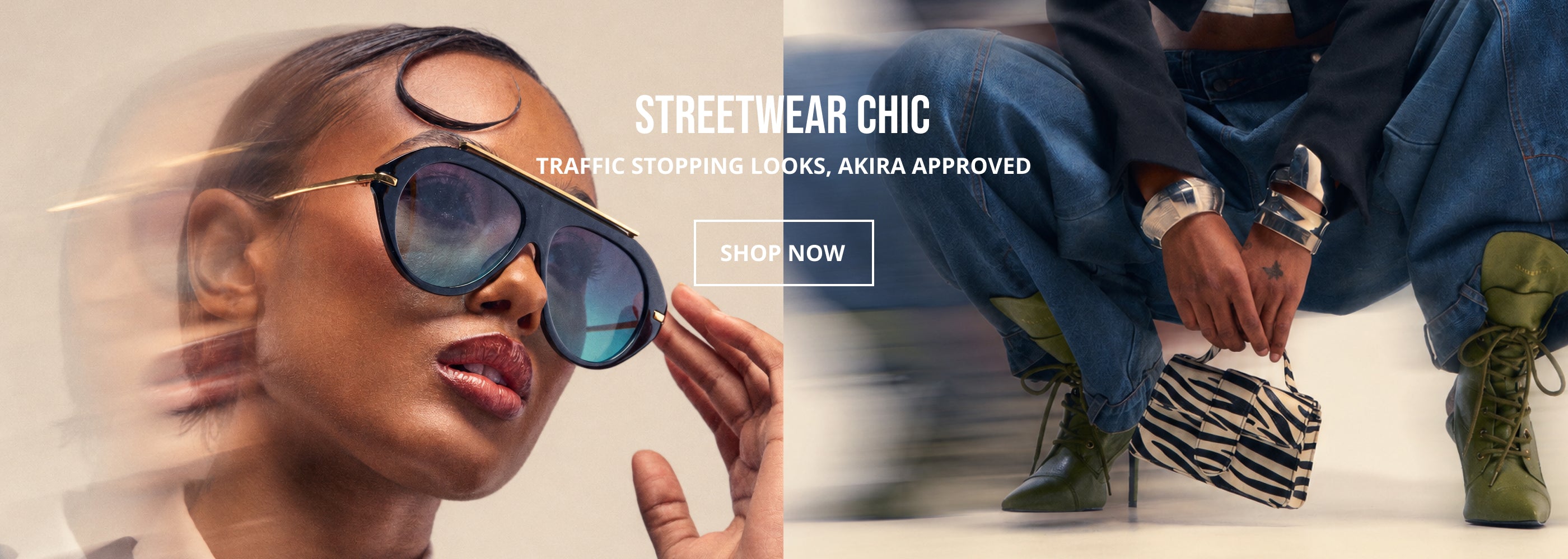STREETWEAR CHIC. Traffic stopping looks, AKIRA approved. SHOP NOW