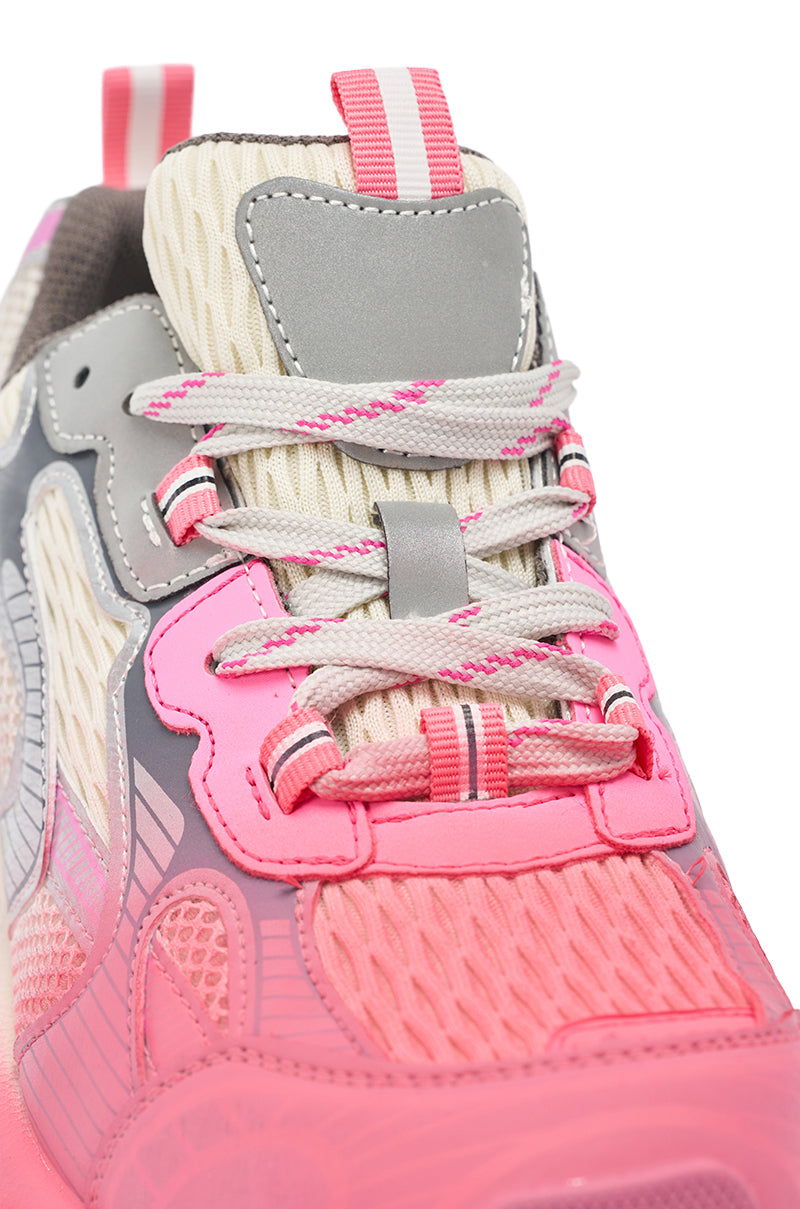 akira AZALEA WANG PSI PINK LACE SNEAKER – AKIRA