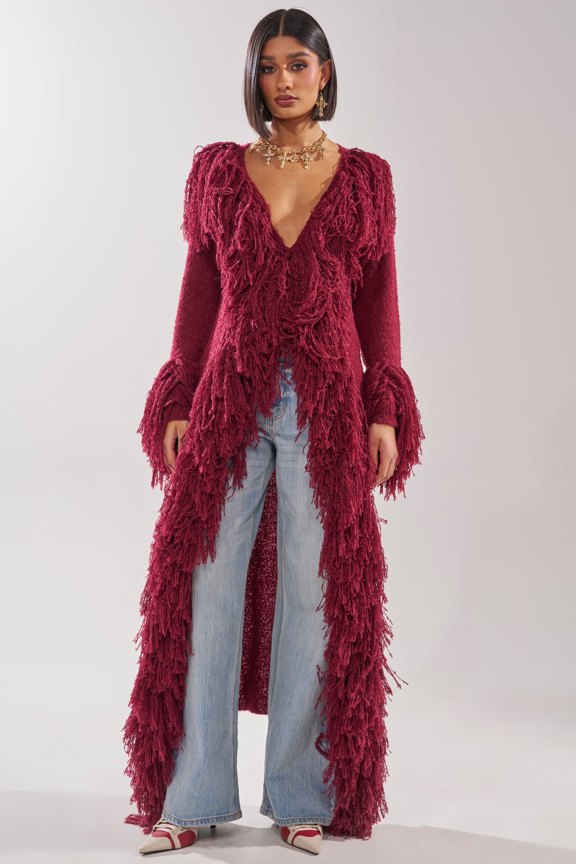 CAN'T GET ENOUGH FRINGE CARDIGAN – AKIRA