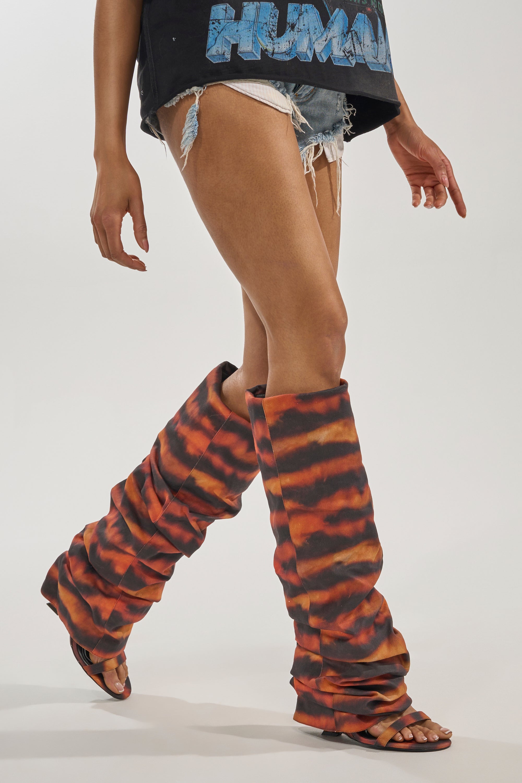 AZALEA WANG RADLEY TIGER PRINT SLOUCHY WEDGE BOOT – AKIRA