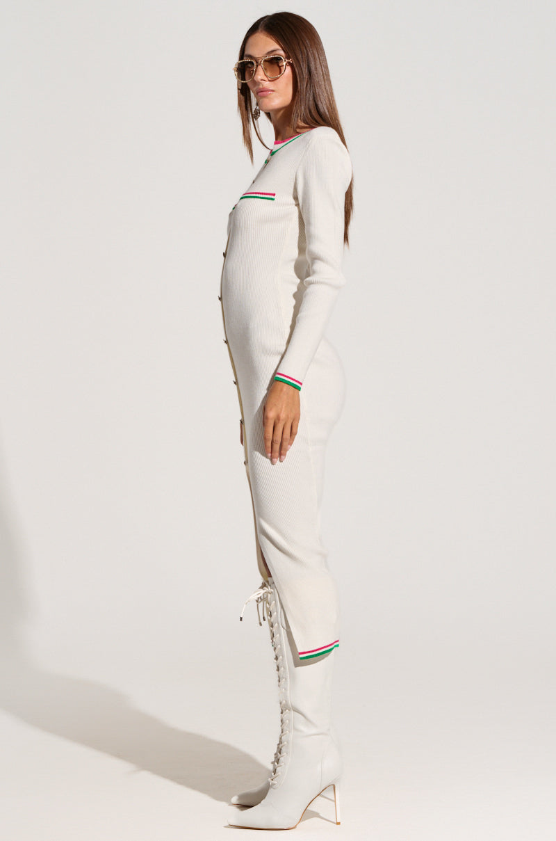 JAELYN KNIT MIDI DRESS AKIRA JAELYN KNIT MIDI DRESS AKIRA