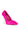 The AZALEA WANG ROMEE FUCHSIA PONY HAIR PUMP features a fuchsia fuzzy fabric, pointed toe, and a sleek metallic stiletto heel, epitomizing elegance and boldness.