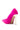The AZALEA WANG ROMEE FUCHSIA PONY HAIR PUMP exudes boldness with its bright pink faux fur and vibrant hue, featuring a pointed toe and contrasting sleek white stiletto heel for an eye-catching statement.
