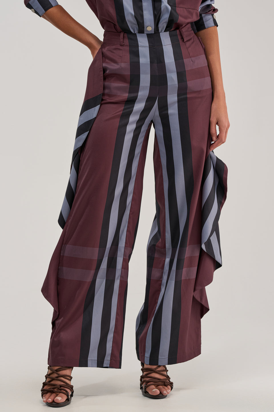 high waisted plaid dress pants High Waist Plaid Pants | KEY Boutique