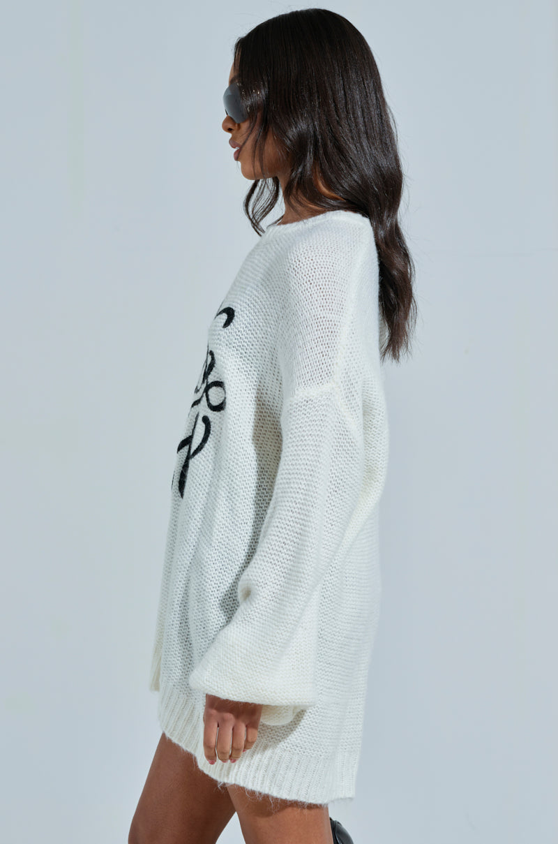 EFF OFF KNIT SWEATER DRESS – AKIRA