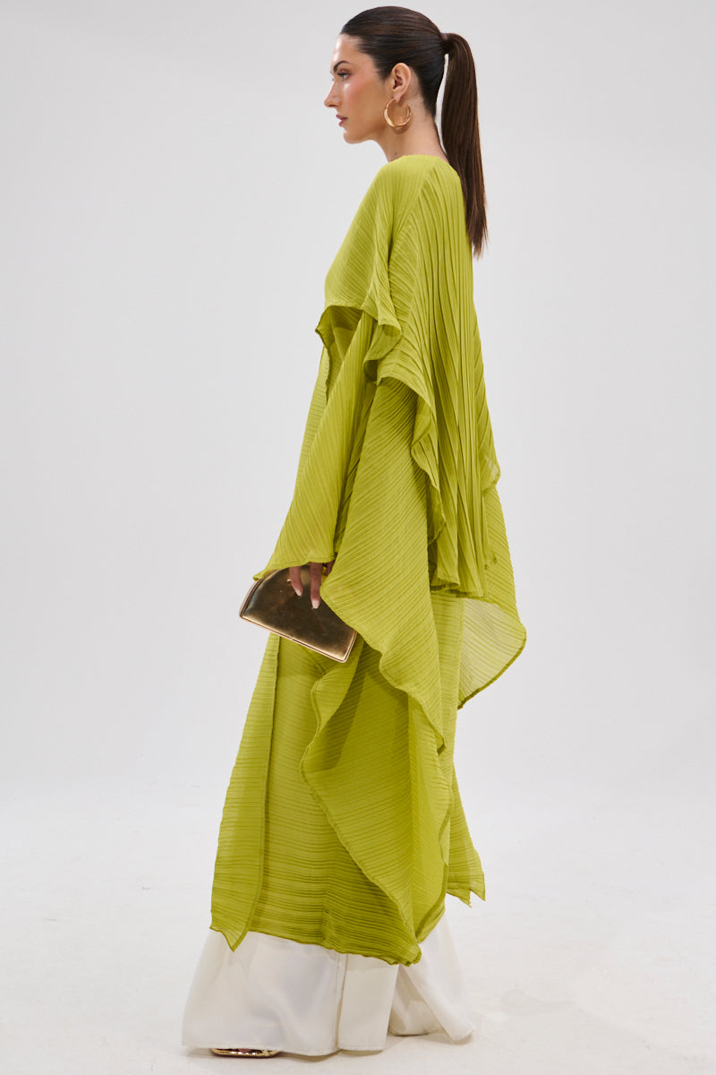 fly away maxi dress FLY AWAY WITH ME BLOUSE IN CHARTREUSE – AKIRA