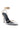The AKIRA SACHITA SILVER AND GOLD STILETTO SANDAL features a high-heeled design with a sleek black sole, metallic gold straps, and faux leather upper. An elegant ankle strap and comfort cushion insole combine style with uncompromising comfort.