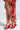 AZALEA WANG SAWNEY RED LACE UP PATENT SANDAL
