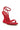 AZALEA WANG SAWNEY RED LACE UP PATENT SANDAL
