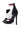 The AZALEA WANG SELEENER RED SPORTY SANDAL is a chic high-heeled shoe with a black stiletto heel, a striking color-block design featuring white and black sections, and vibrant red accents. It boasts a unique open-toe design, an ankle strap with buckle closure, and stylish side cut-outs for added flair.