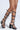 AZALEA WANG SELINDE BLACK SILVER METAL HARDWARE CHUNKY HEEL SANDAL