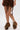 AZALEA WANG SHAINY TAN FUR SANDAL