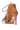 AZALEA WANG SHAINY TAN FUR SANDAL