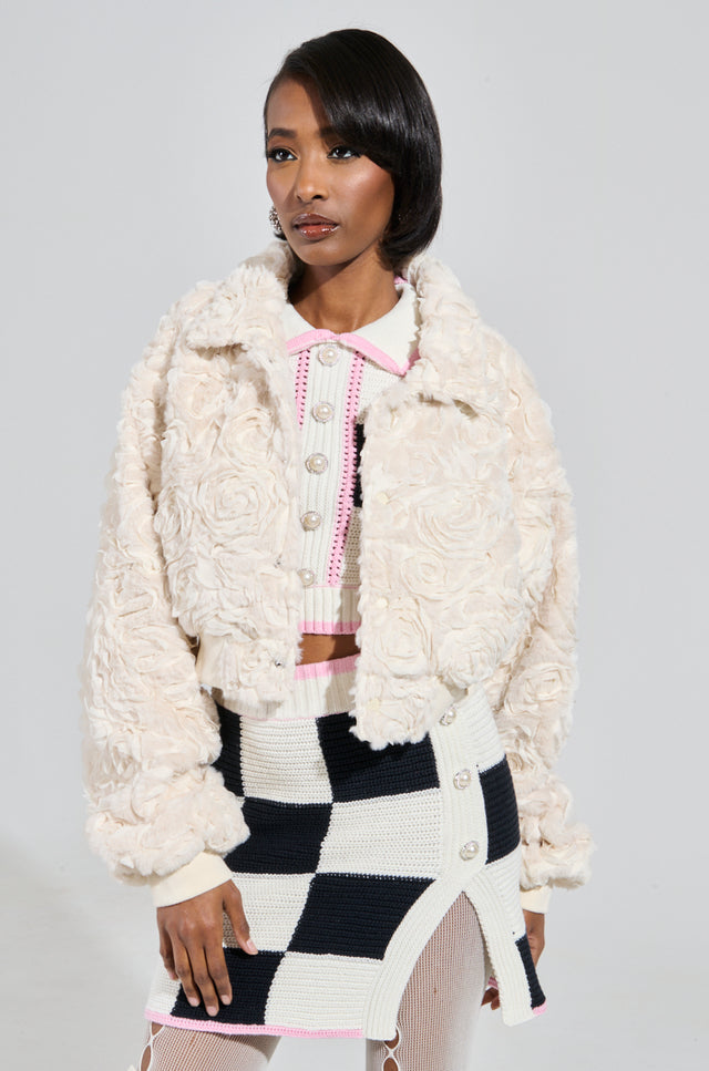 BLOUSON SLEEVE BOMBER FRIEND IN FLORA