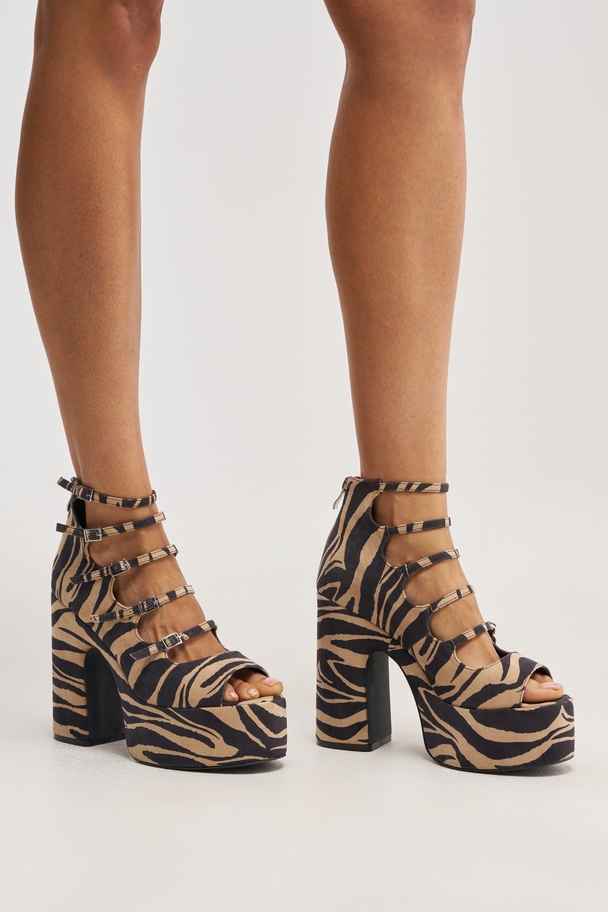 AZALEA WANG SMITTEN ZEBRA BLOCK SANDAL – AKIRA