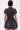 A person with short dark hair, seen from behind, wears the THAT GIRL PLAID MINI DRESS featuring puff sleeves, a smocked bodice, and a flared bubble skirt.