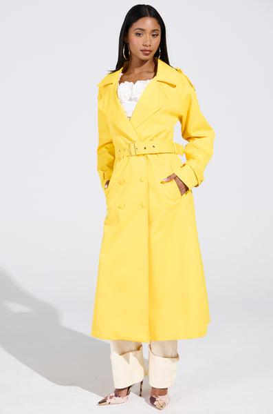 NEW YORK MINUTE TRENCH IN YELLOW – AKIRA