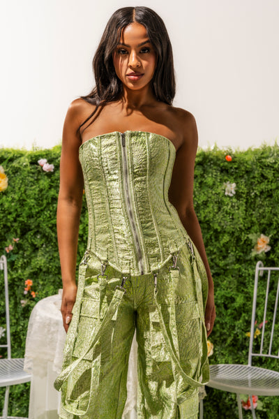ENVY ME BROCADE CORSET TOP – AKIRA