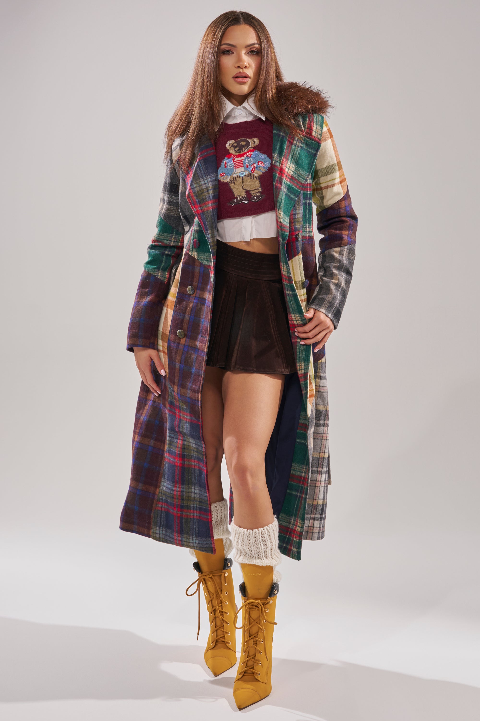 RILEY PATCHWORK TRENCH – AKIRA