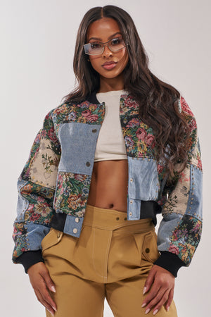 SWEET TALKER PATCHWORK BOMBER – AKIRA