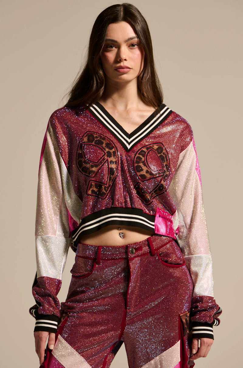 低価格 THE ONLY COOLEST AKIRA – SWEATSHIRT JERSEY RHINESTONE ディスプレイ・モニター本体
