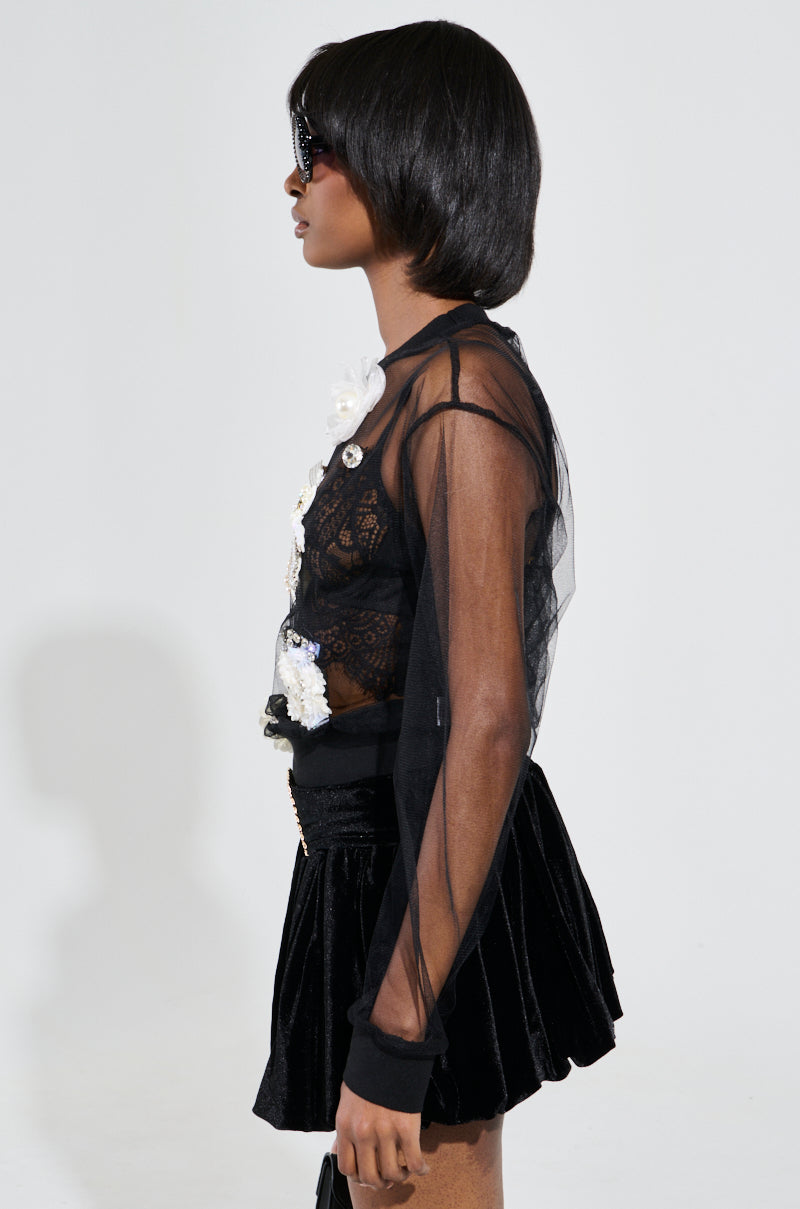 Gabrielle×Ameri 10TH HISTORY SHEER TOP Gabrielle×Ameri 10TH HISTORY SHEER TOP