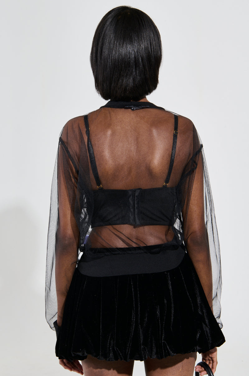 GABRIELLA MESH TOP – AKIRA