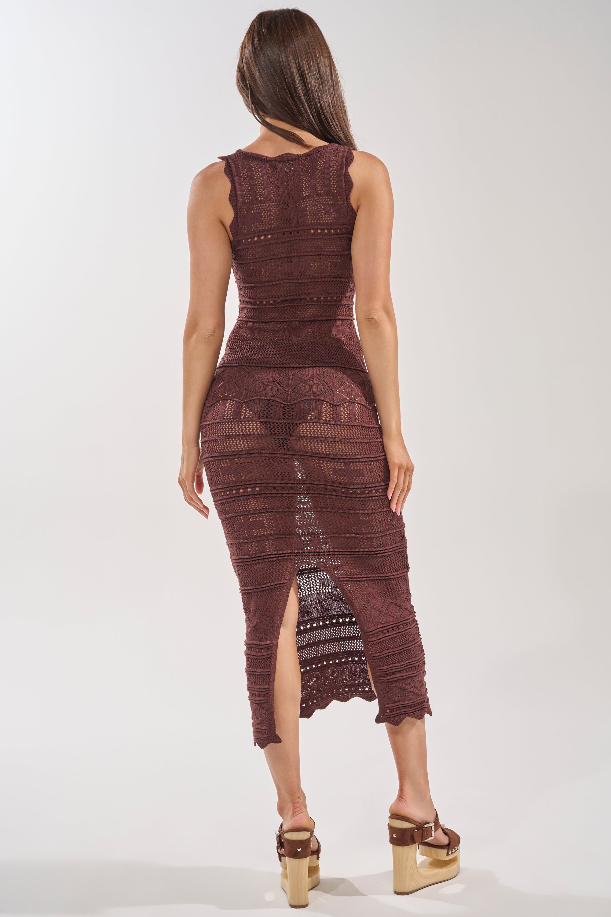 LONG WALKS ON THE BEACH CROCHET MAXI DRESS AKIRA LONG WALKS ON THE BEACH CROCHET MAXI DRESS AKIRA