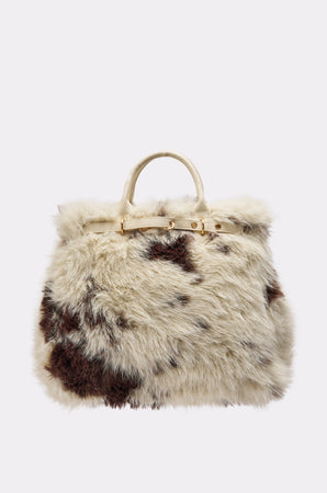 バッグ herlipto Crystal Faux Fur Mini Bag MOO FAUX FUR MINI TOTE – AKIRA