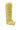 The AZALEA WANG TEMPLETON LIME POODLE FUR OVER THE KNEE BOOT stands upright against a white background, fully covered in fluffy lime faux fur for a playful, stylish twist on classic poodle fur boots.