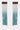 The REBRAND EARRING features long tassel fringe with rectangular tops and strands that fade from white to teal in a bold blue ombre gradient, making a striking statement.