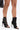 AZALEA WANG TJEERD BLACK WESTERN BUCKLE OPEN TOE BOOTIE