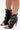 AZALEA WANG TJEERD BLACK WESTERN BUCKLE OPEN TOE BOOTIE