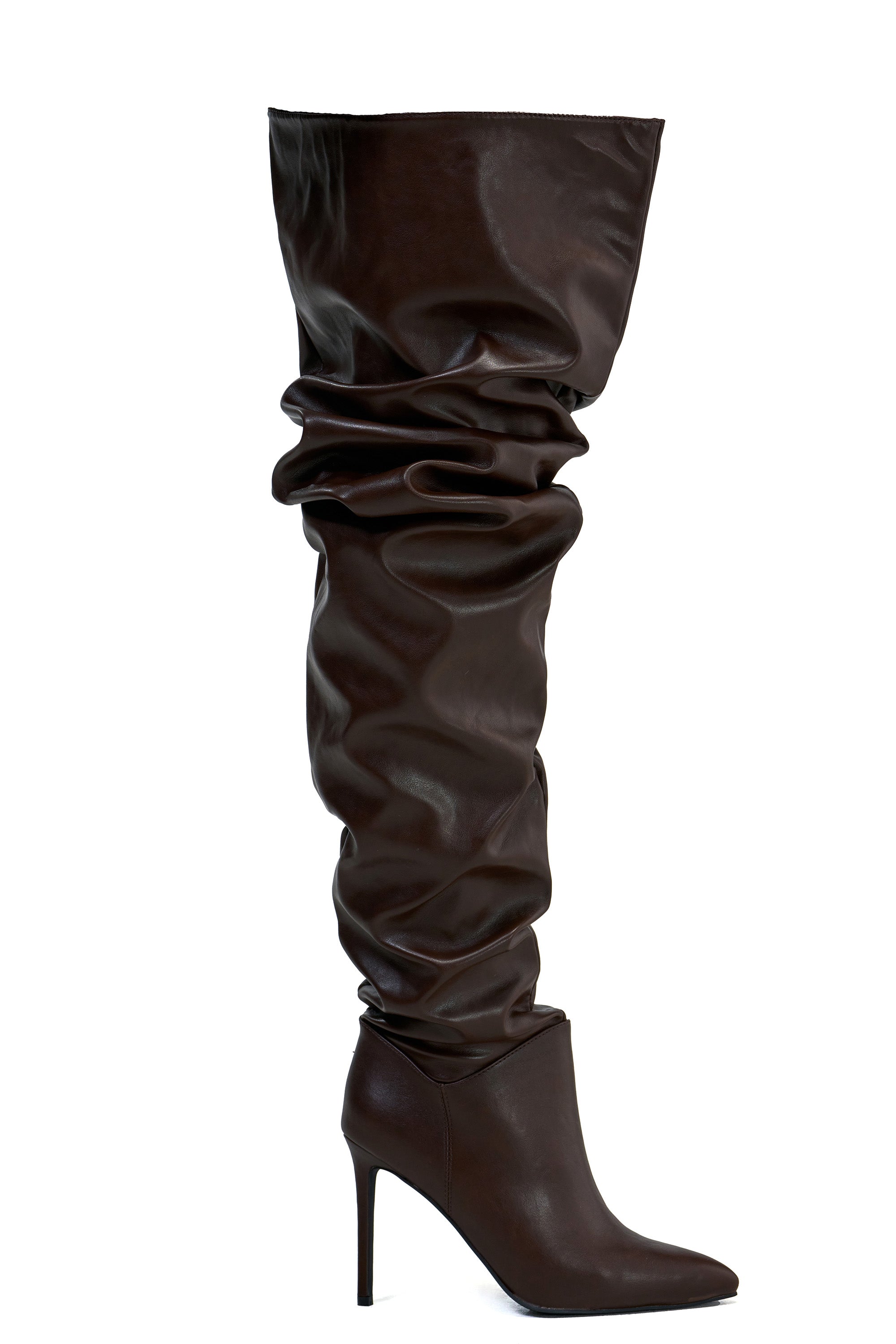 AZALEA WANG TORVIS CHOCOLATE SLOUCHY OVER THE KNEE BOOT – AKIRA