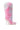 The AZALEA WANG UPSETTER PINK STILETTO BOOT showcases a fluffy, multicolored faux fur upper in shades of pink, white, and purple. It features a pointed toe and a slender high heel, presented against a plain white background.